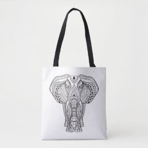 Ethnischer indischer Elefant 2 Tasche