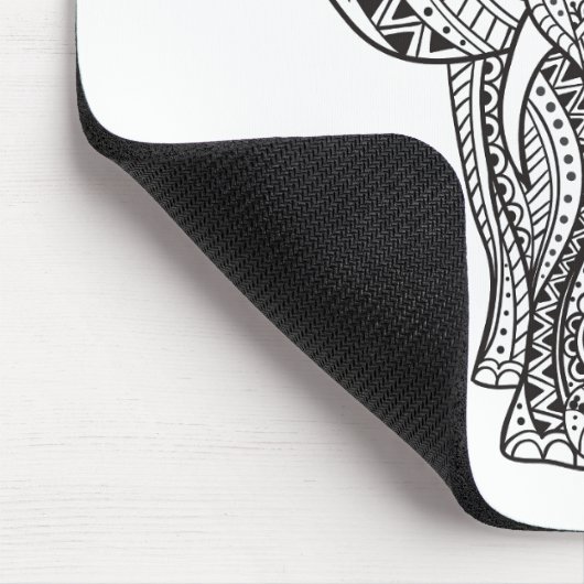 Ethnischer indischer Elefant Mousepad (Ecke)