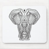 Ethnischer indischer Elefant Mousepad (Vorne)