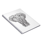 Ethnischer indischer Elefant Notizblock (Rechte Seite)