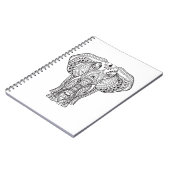 Ethnischer indischer Elefant Notizblock (Linke Seite)