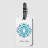 Ethnischer Mandala. Gepäckanhänger (Vorderseite Vertikal)