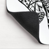 Ethnischer Muster-Elefant Mousepad (Ecke)