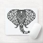 Ethnischer Muster-Elefant Mousepad (Mit Mouse)