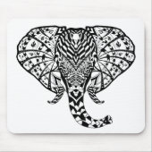 Ethnischer Muster-Elefant Mousepad (Vorne)