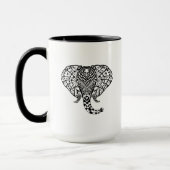 Ethnischer Muster-Elefant Tasse (Links)