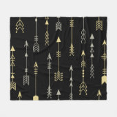 Ethnischer Pfeil: Nahtloses Muster Fleecedecke (Vorderseite (Horizontal))