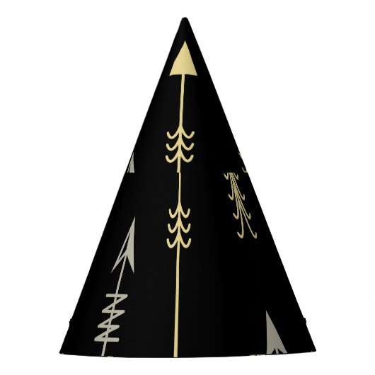 Ethnischer Pfeil: Nahtloses Muster Partyhütchen (Vorderseite)