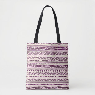 Ethnischer Stamm: nahtloses geometrisches Muster. Tasche