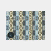 ethnischer Stammes- Afrikaner pattern.monogram. Fleecedecke (Vorderseite (Horizontal))