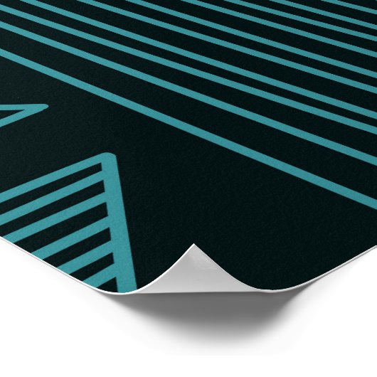 Ethnischer Stammesboho: Doodle Vintag. Poster (Ecke)