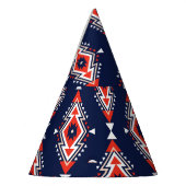 Ethnischer Stil, geometrisches nahtloses Muster. Partyhütchen (Links)