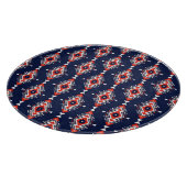 Ethnischer Stil, geometrisches nahtloses Muster. Schneidebrett (Ecke)