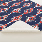 Ethnischer Stil, geometrisches nahtloses Muster. Sherpadecke (3/4)