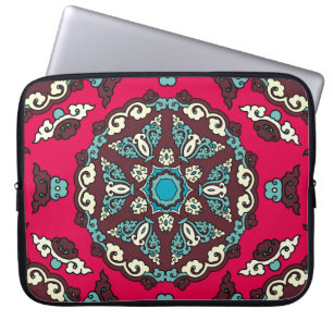 Ethnischer Stil, Vintage Dekoration nahtlose Textu Laptopschutzhülle