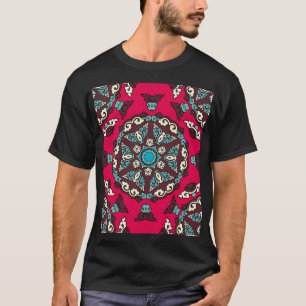 Ethnischer Stil, vintage nahtlose dekorative Textu T-Shirt