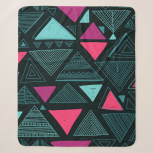 Ethnischer tribaler Boho: Doodle Vintage. Sherpadecke