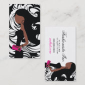 ethnischer | verschwenderischer Damast Visitenkarte (Vorne/Hinten)