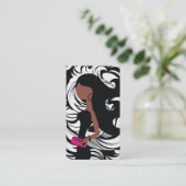 ethnischer | verschwenderischer Damast Visitenkarte (Stehend Vorderseite)