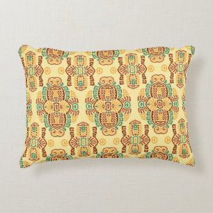 Ethnischer Vintage-Trend: Bohemian nahtlose Kachel Dekokissen