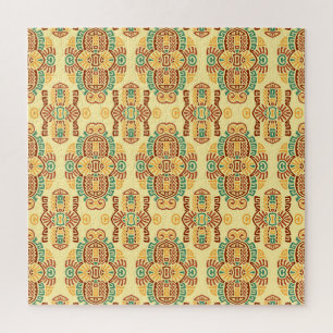 Ethnischer Vintage-Trend: Bohemian nahtlose Kachel Puzzle