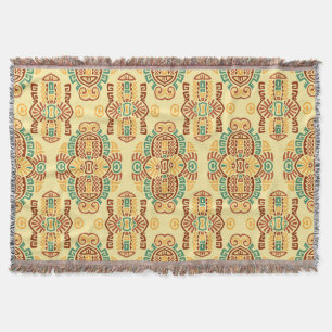 Ethnischer Vintage-Trend: Bohemian nahtloser Flies Decke