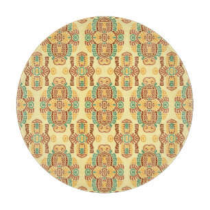 Ethnischer Vintage-Trend: Bohemian nahtloser Flies Schneidebrett