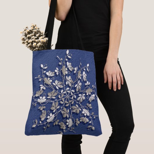 Ethnischer Vintager Mit Blumenmandala Tasche (Von Nahem)