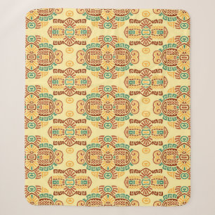Ethnischer Vintager Trend: Bohemische Nahtlose Til Sherpadecke