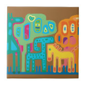 Ethnisches Afrika Fliese (Vorderseite)