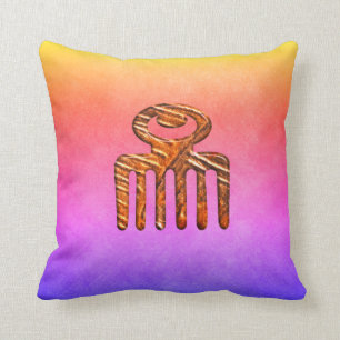 Ethnisches Afrikaner Adinkra Symbol. Duafe. Kissen
