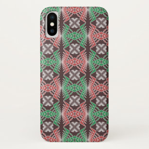 ethnisches afrikanisches gestreiftes geometrisches iPhone x hülle