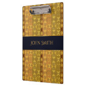 Ethnisches afrikanisches goldenes Muster. Adinkra Klemmbrett (Links)