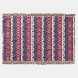 Ethnisches afrikanisches Muster mit Adinkra Decke