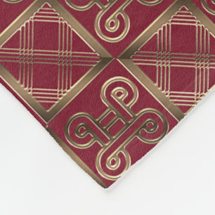 Ethnisches afrikanisches Muster mit Adinkra Fleecedecke