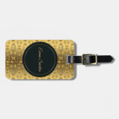 Ethnisches afrikanisches Muster mit Adinkra Gepäckanhänger (Vorderseite horizontal)