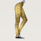 Ethnisches afrikanisches Muster mit Adinkra Leggings (Rechts)