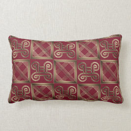 Ethnisches afrikanisches Muster mit Adinkra Lendenkissen
