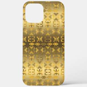 Ethnisches afrikanisches Muster mit Adinkra-Symbol Case-Mate iPhone Hülle