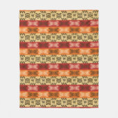 ethnisches afrikanisches Muster mit simbols. Fleecedecke (Vorderseite)