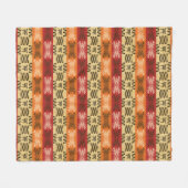 ethnisches afrikanisches Muster mit simbols. Fleecedecke (Vorderseite (Horizontal))
