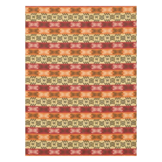 ethnisches afrikanisches Muster mit simbols. Tischdecke (Vorderseite)