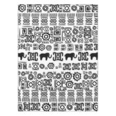 Ethnisches afrikanisches Muster Schwarzweiss-#1 Tischdecke (Vorderseite)