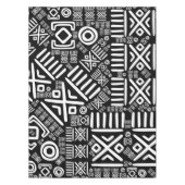 Ethnisches afrikanisches Muster Schwarzweiss-#6 Tischdecke (Vorderseite)