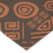 Ethnisches afrikanisches Musterbraun und Golde #10 Tischdecke (Schrägansicht)