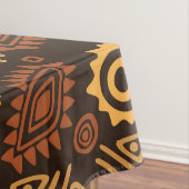 Ethnisches afrikanisches Musterbraun und Golde #12 Tischdecke (Beispiel)