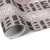 ethnisches afrikanisches nahtloses Muster Geschenkpapier (Rolleneckpunkt)