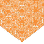 Ethnisches afrikanisches orange geometrisches kurzer tischläufer (Ecke)