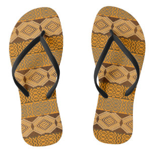 ethnisches afrikanisches Stammes- geometrisches Badesandalen