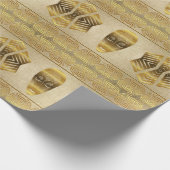 Ethnisches afrikanisches Stammes- geometrisches Geschenkpapier (Ecke)